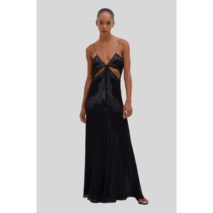 christopher esber silk encased lace cami gown UK10/US6